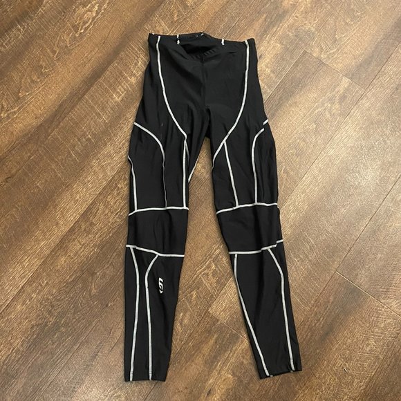 Louis Garneau Contrast-Stitch Tights - X-Small - Picture 2 of 5